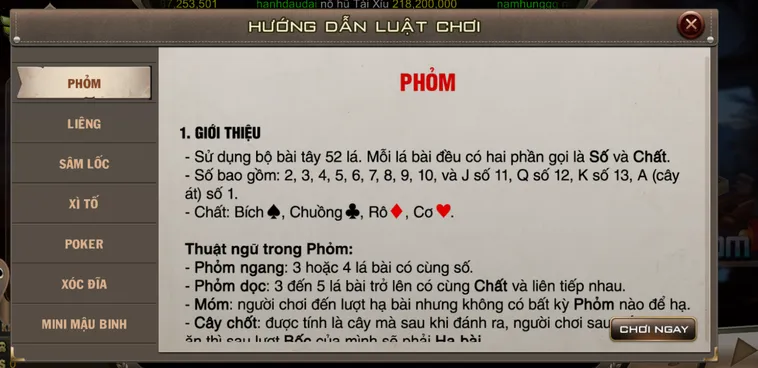 Hướng Dẫn Cách Chơi Phỏm B52CLUB Đẳng Cấp Cho Các Cao Thủ Đánh Bài
