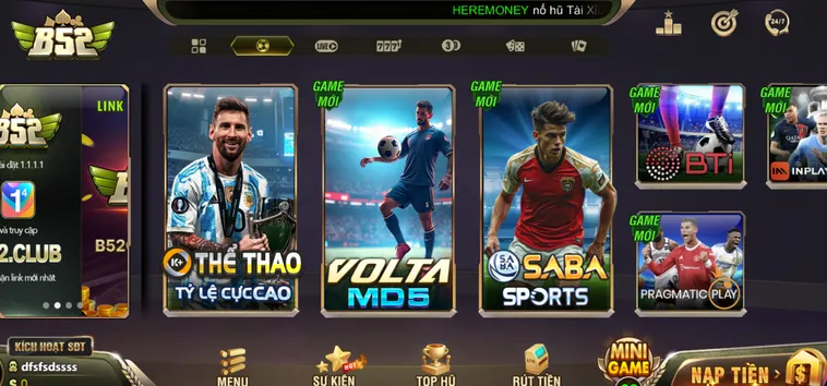 Thể Thao B52CLUB Sân Chơi Cá Cược Đỉnh Cao Cho Những Tín Đồ Túc Cầu